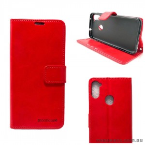 Mooncase Diary Wallet Case For Samsung A11 6.4 inch  A115 Red